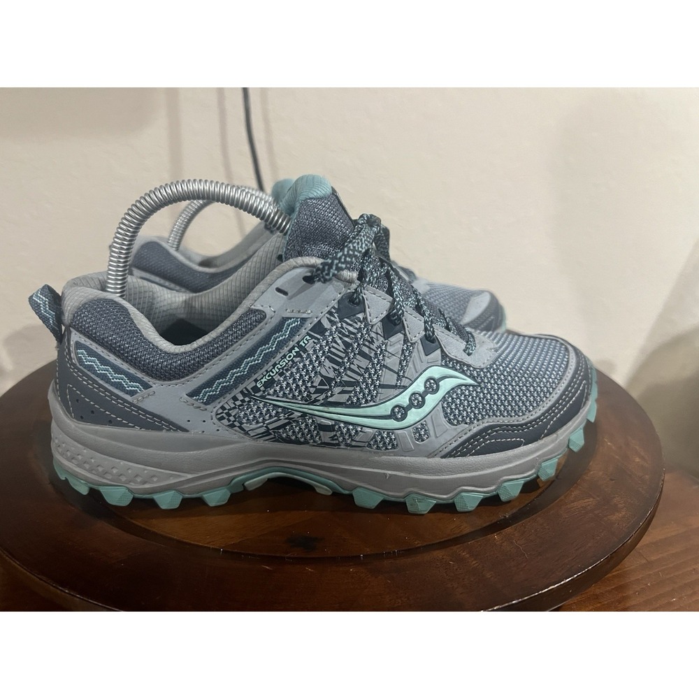 Saucony Grid Excursion TR12 Womens  9.5 Blue Athletic Running Shoes Sneakers‎